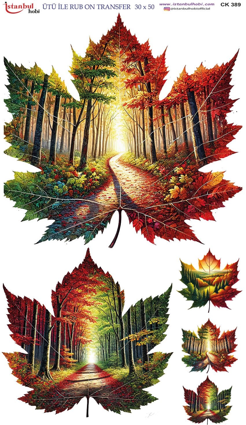 Ütü İle Rub On Transfer 30x50cm CK389