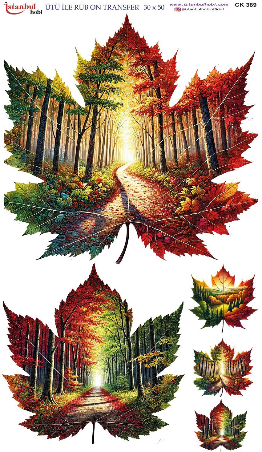 Ütü İle Rub On Transfer 30x50cm CK389