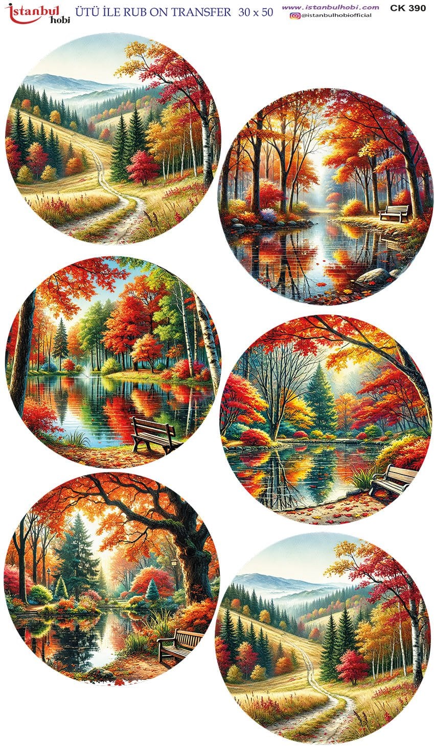 Ütü İle Rub On Transfer 30x50cm CK390