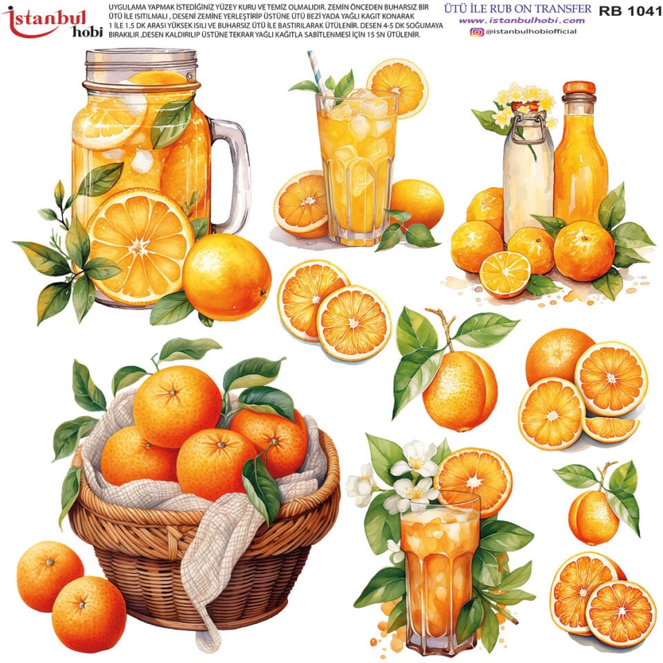 Ütü İle Rub On Transfer 30x30cm RB1041