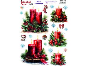 Yılbaşı Sulu Transfer Kağıdı 25x35cm STY-048