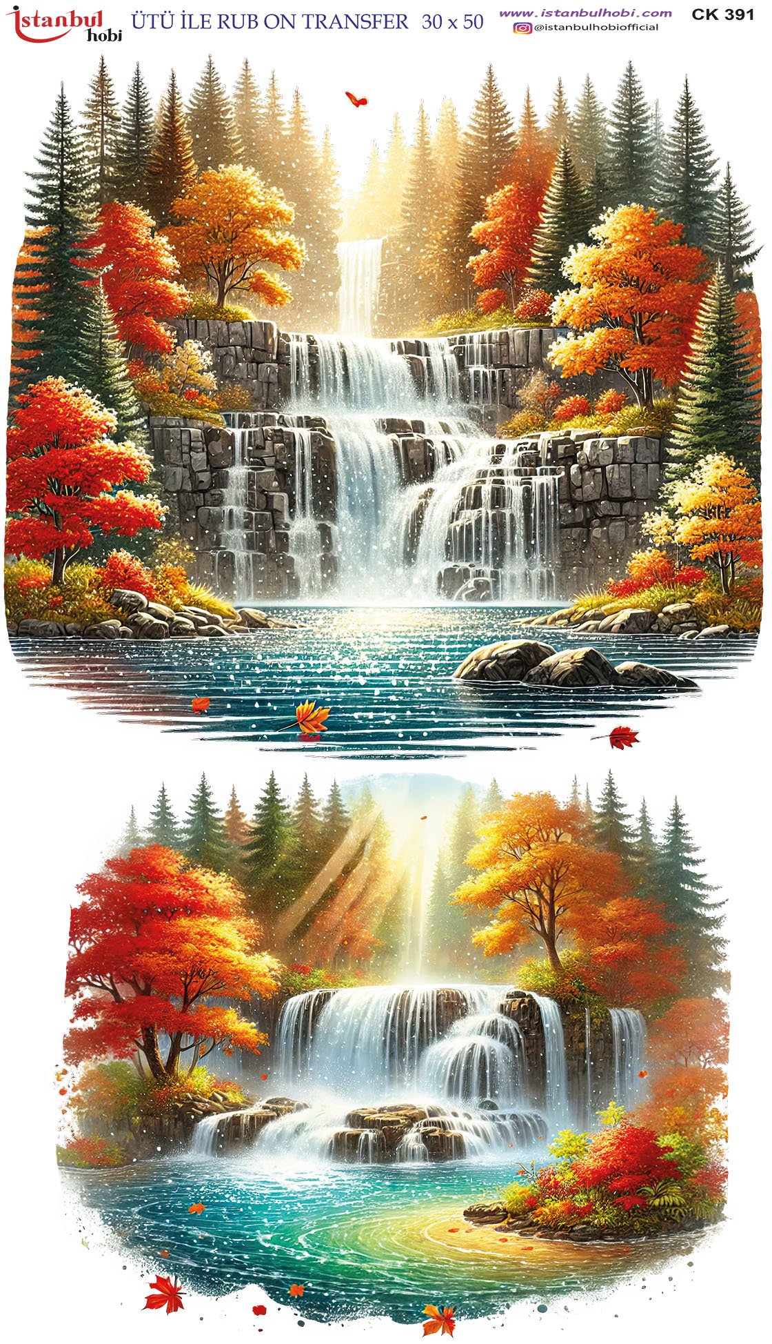 Ütü İle Rub On Transfer 30x50cm CK391