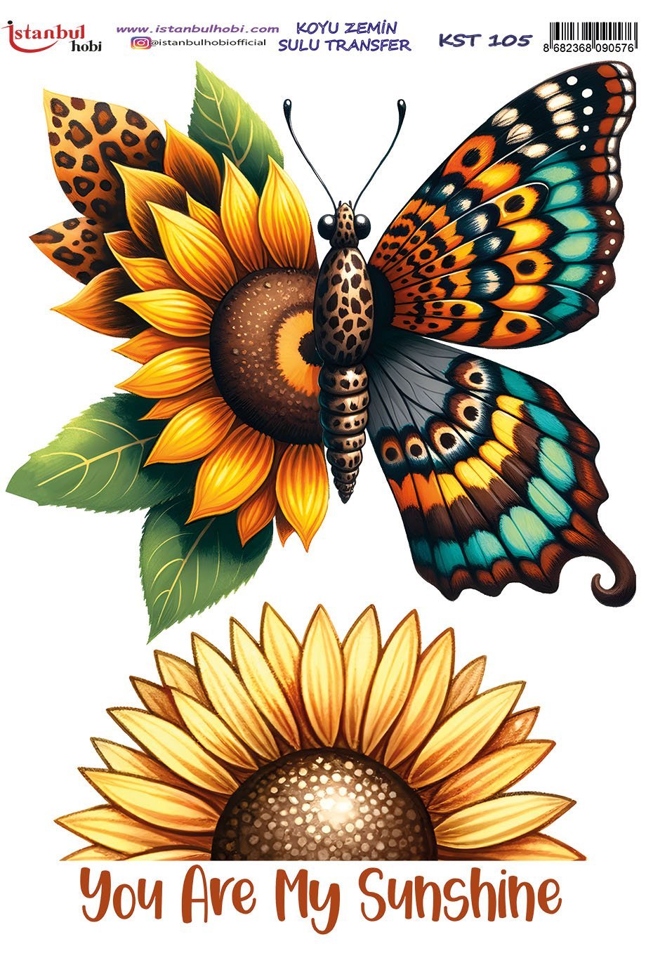 Koyu Zemin Sulu Transfer Kağıdı 25x35cm KST105