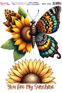 Koyu Zemin Sulu Transfer Kağıdı 25x35cm KST105