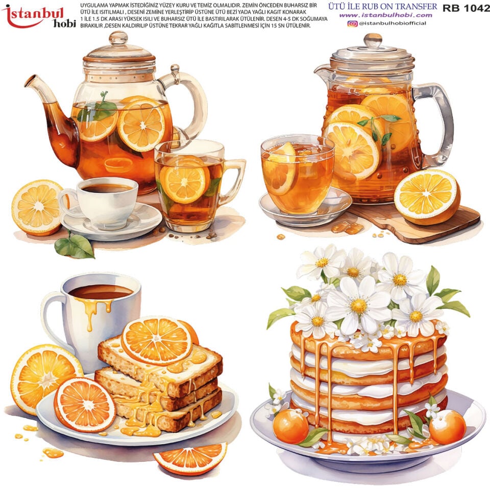 Ütü İle Rub On Transfer 30x30cm RB1042
