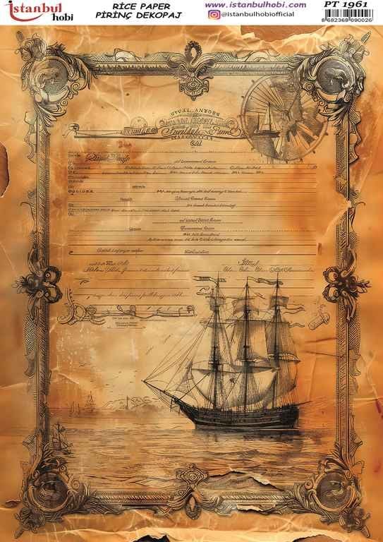 Pirinç Dekopaj Kağıdı 30x42cm PT-1961