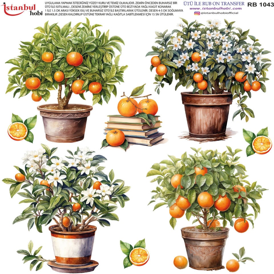 Ütü İle Rub On Transfer 30x30cm RB1043