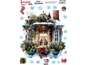 Yılbaşı Sulu Transfer Kağıdı 25x35cm STY-050