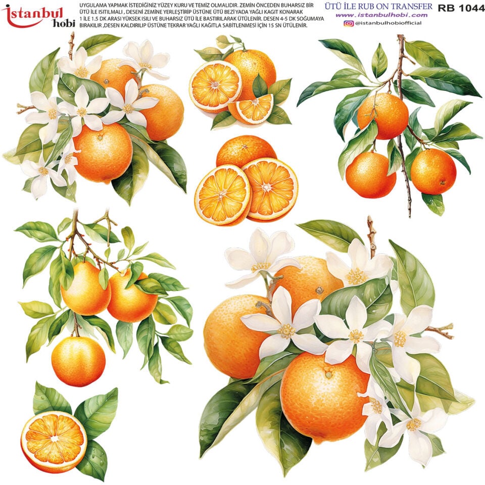 Ütü İle Rub On Transfer 30x30cm RB1044