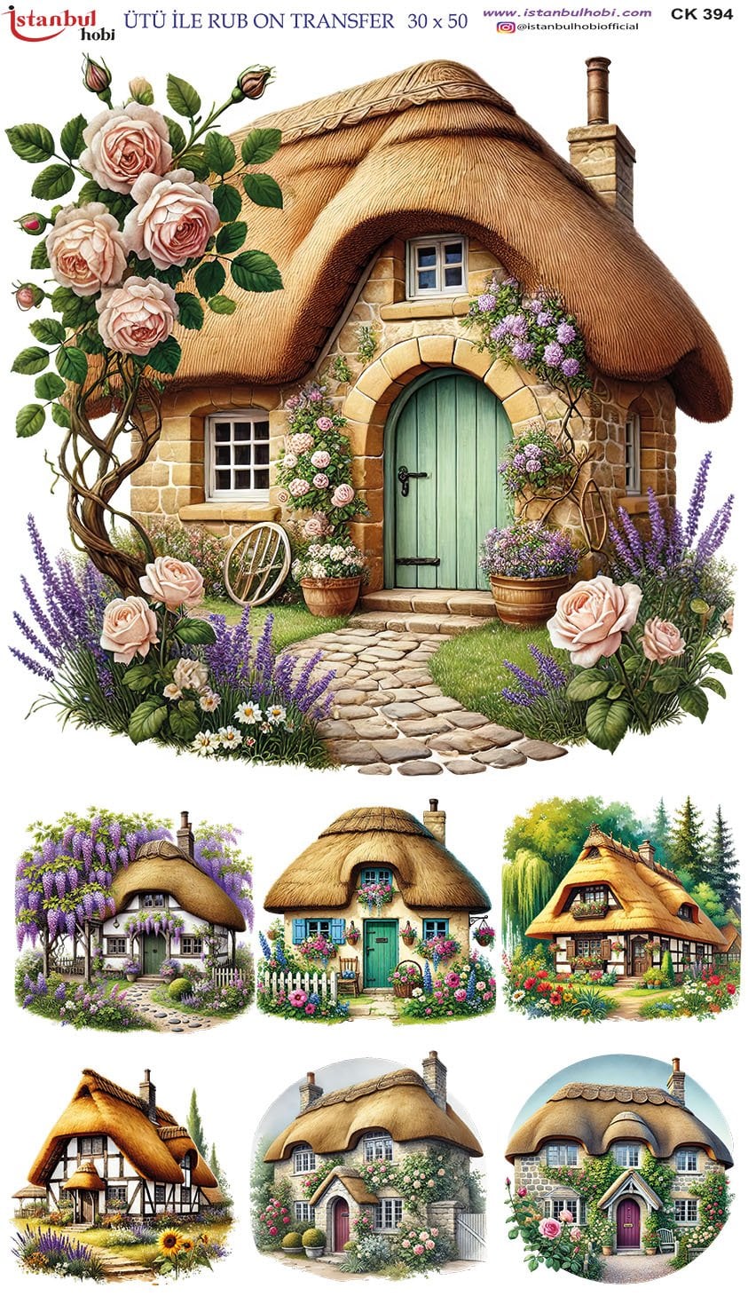 Ütü İle Rub On Transfer 30x50cm CK394