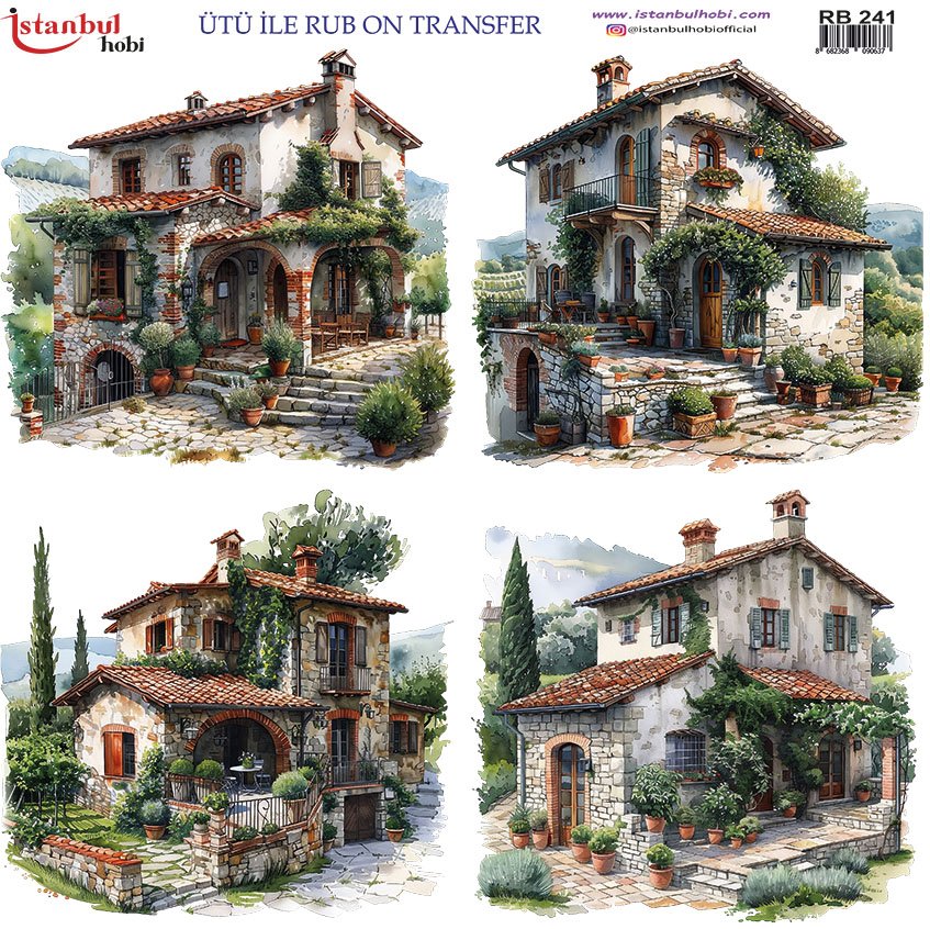 Ütü İle Rub On Transfer 30x30cm RB241