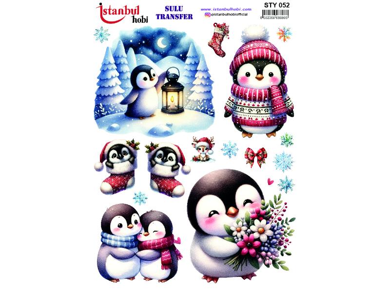 Yılbaşı Sulu Transfer Kağıdı 25x35cm STY-052