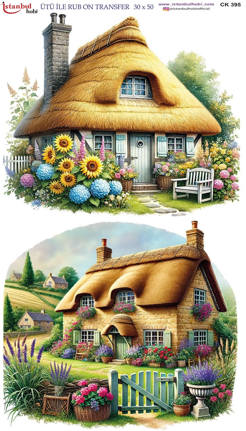 Ütü İle Rub On Transfer 30x50cm CK395