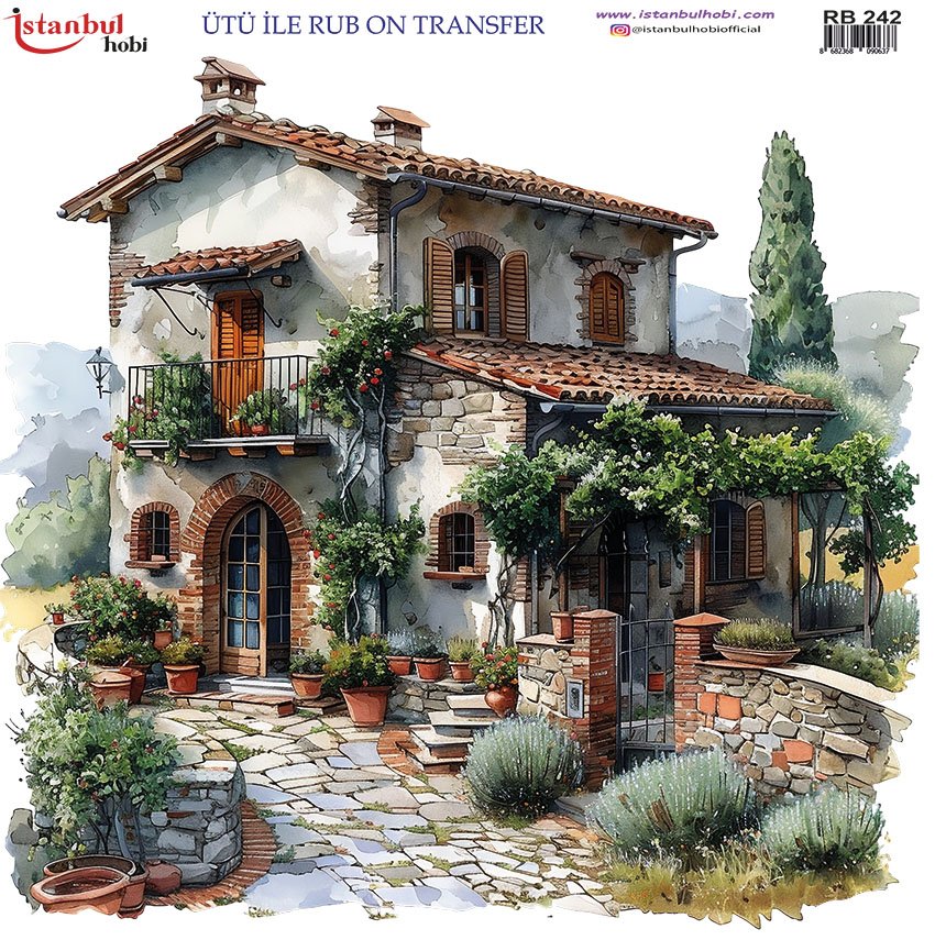 Ütü İle Rub On Transfer 30x30cm RB242