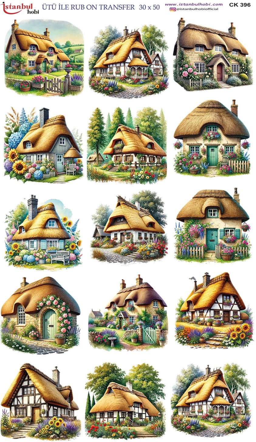 Ütü İle Rub On Transfer 30x50cm CK396