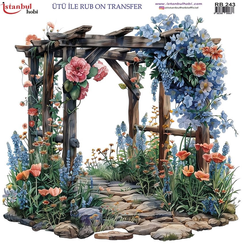 Ütü İle Rub On Transfer 30x30cm RB243