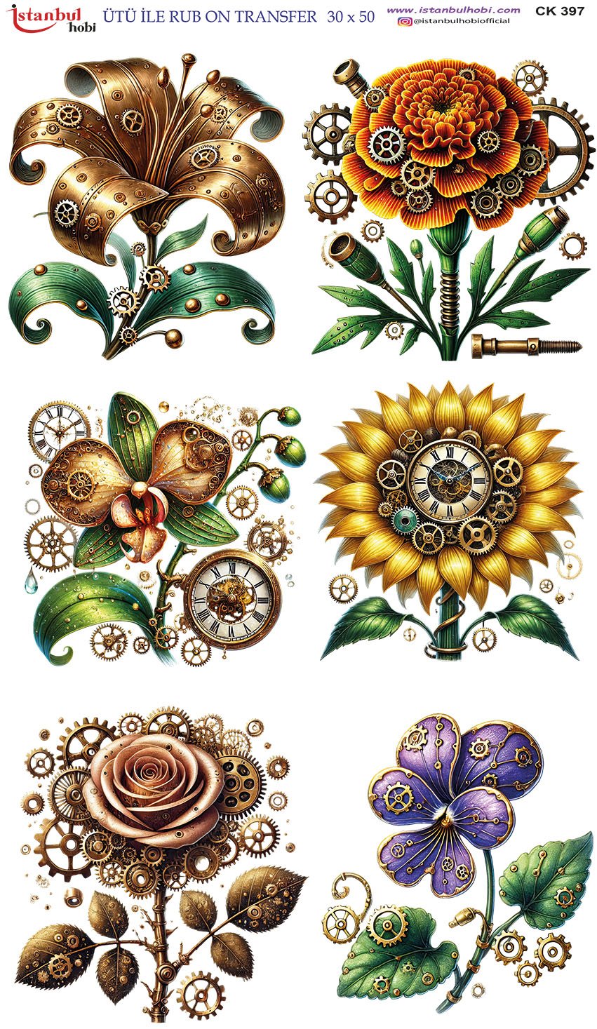 Ütü İle Rub On Transfer 30x50cm CK397