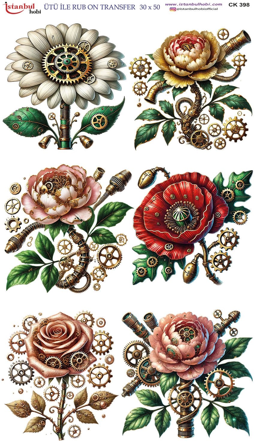 Ütü İle Rub On Transfer 30x50cm CK398