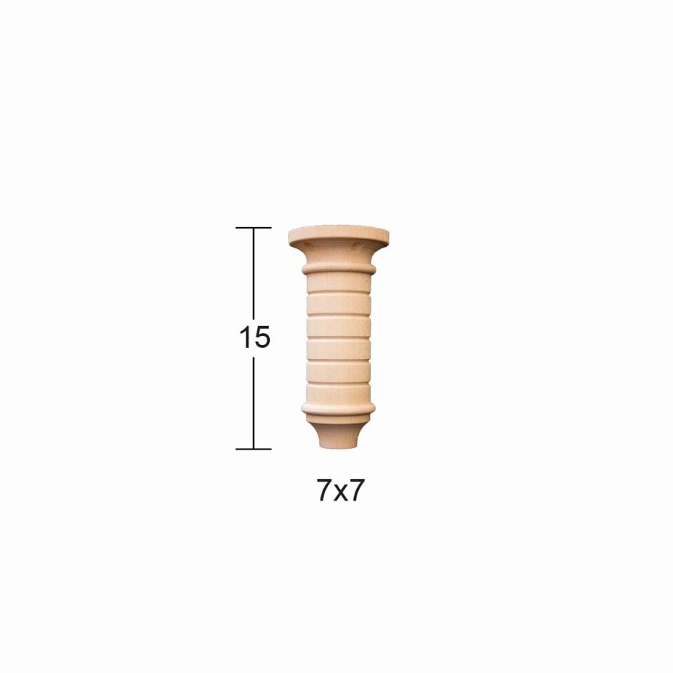 Ahşap Mobilya Ayağı 15cm Gürgen Ağacı FT27