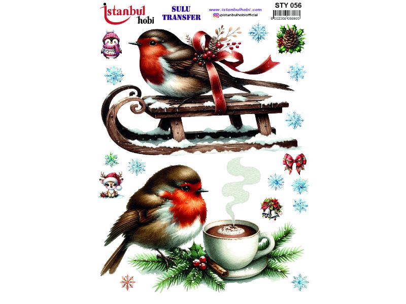 Yılbaşı Sulu Transfer Kağıdı 25x35cm STY-056