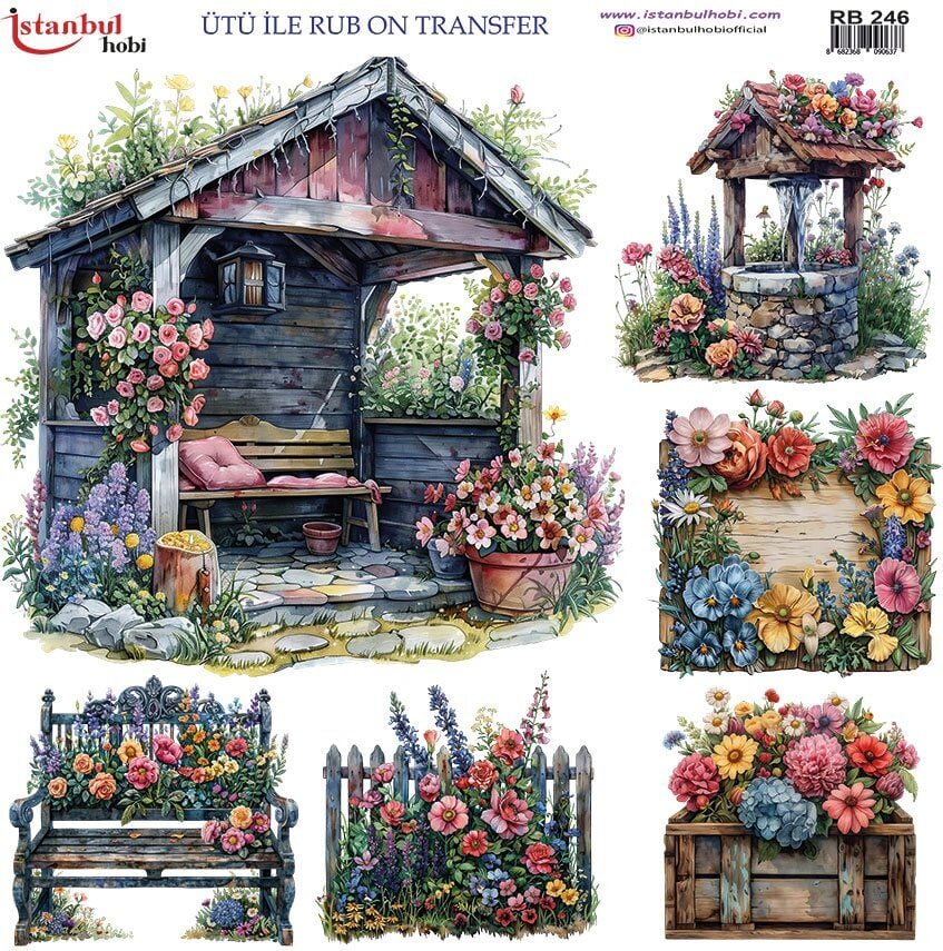 Ütü İle Rub On Transfer 30x30cm RB246