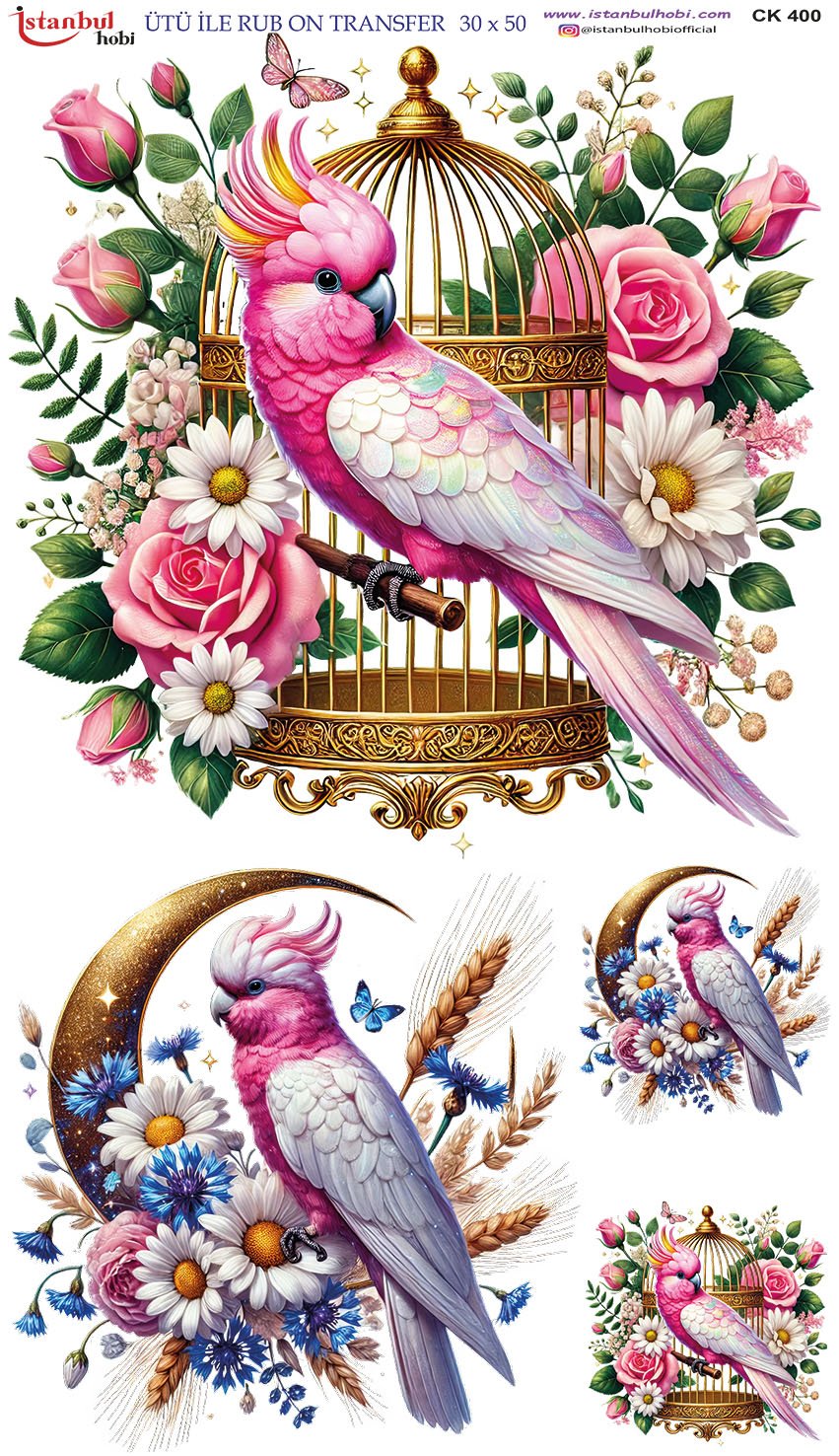 Ütü İle Rub On Transfer 30x50cm CK400