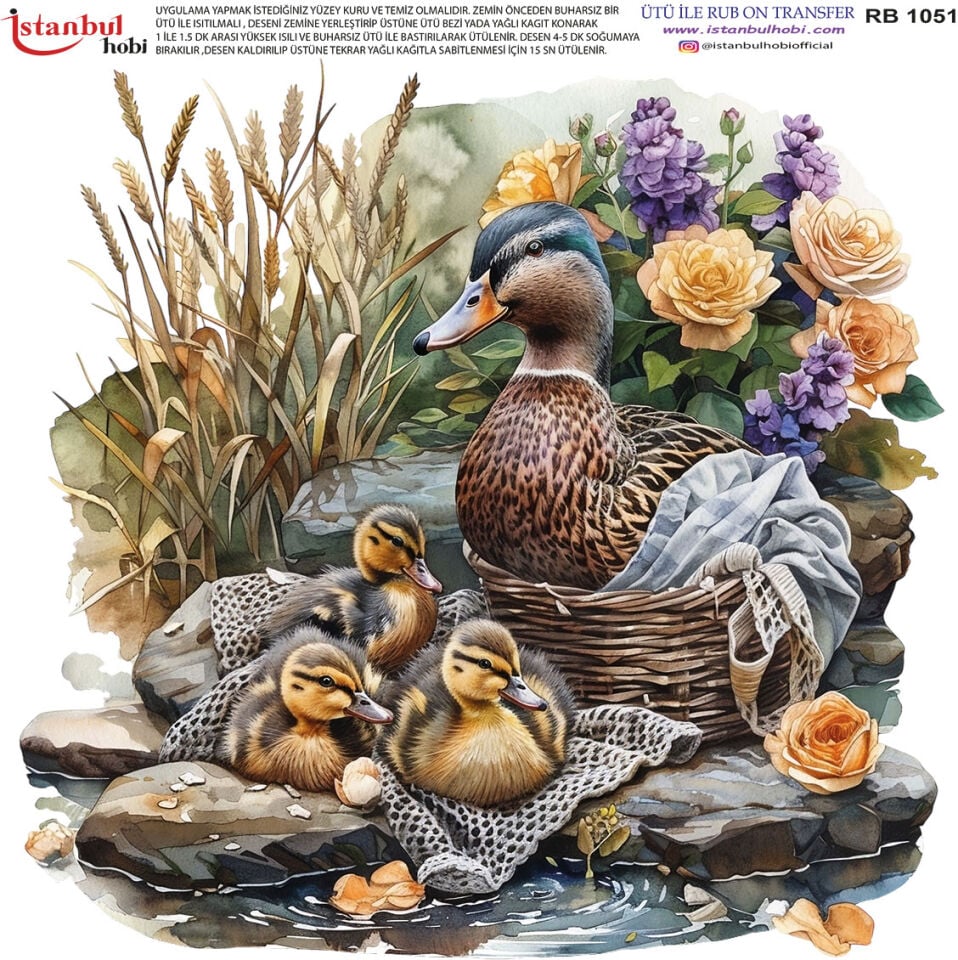 Ütü İle Rub On Transfer 30x30cm RB1051