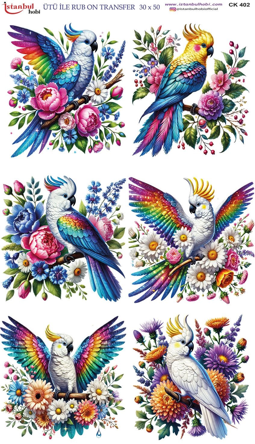 Ütü İle Rub On Transfer 30x50cm CK402