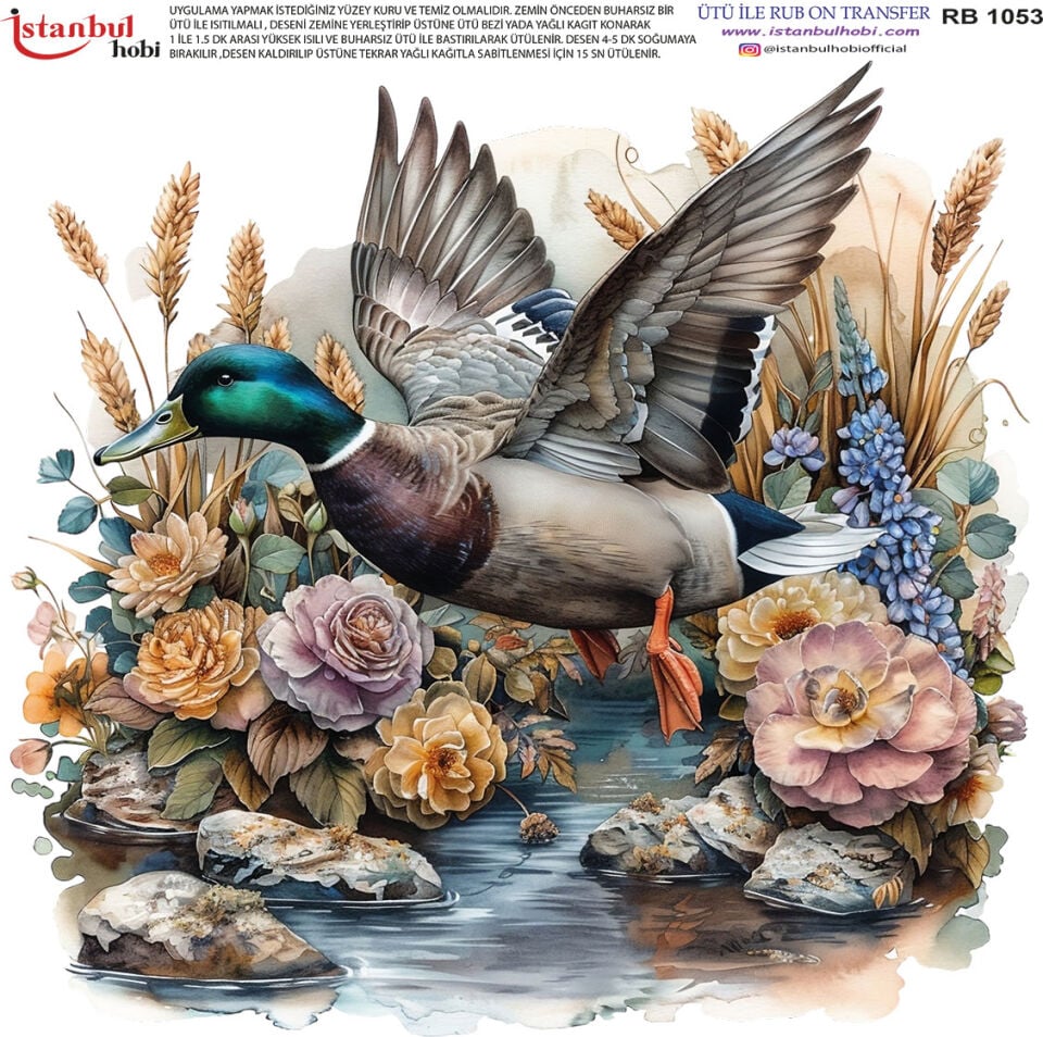 Ütü İle Rub On Transfer 30x30cm RB1053