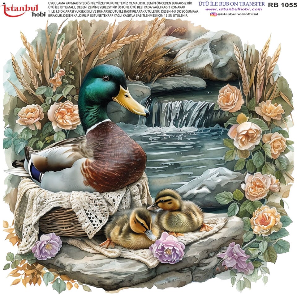 Ütü İle Rub On Transfer 30x30cm RB1055