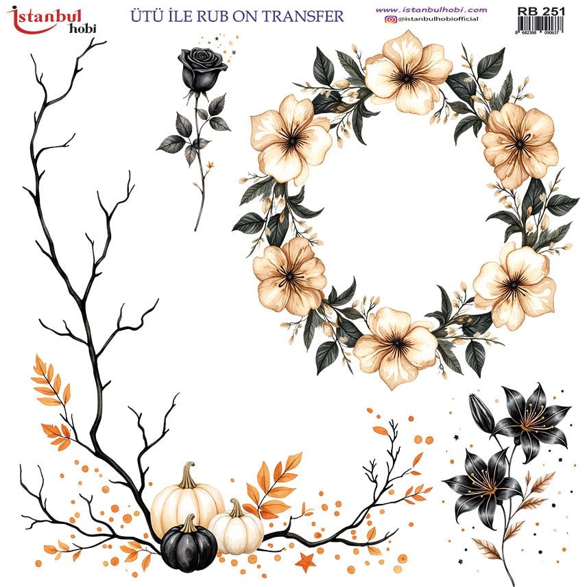 Ütü İle Rub On Transfer 30x30cm RB251
