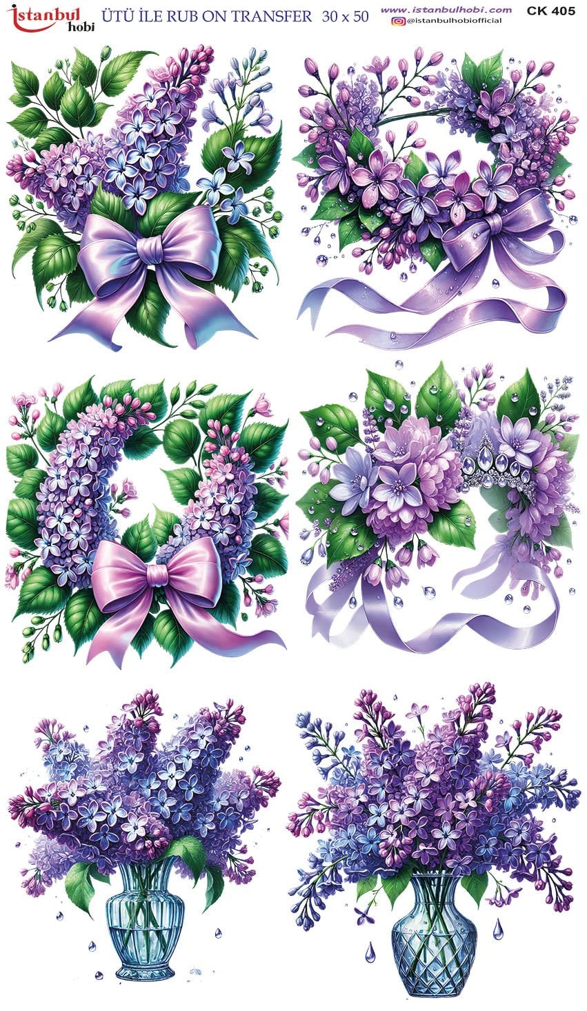 Ütü İle Rub On Transfer 30x50cm CK405