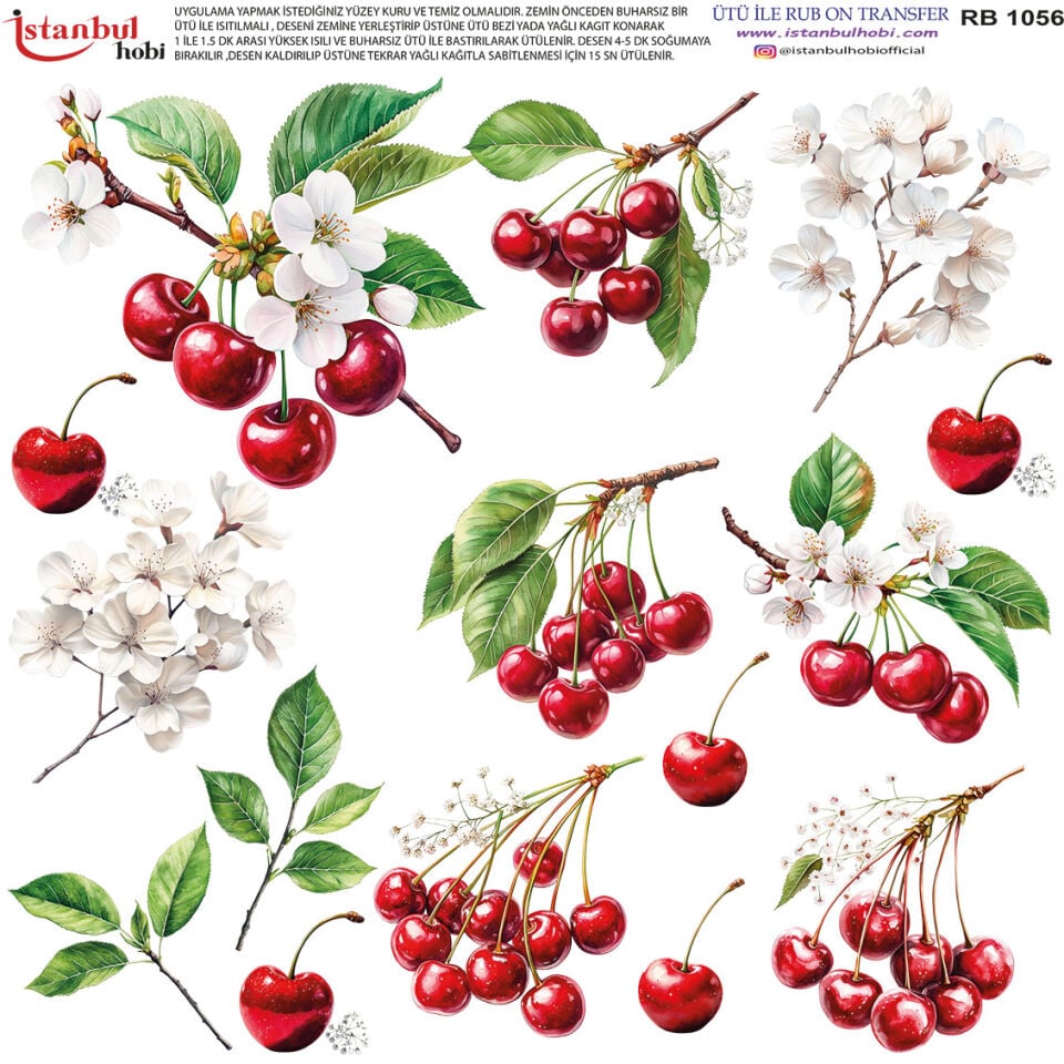 Ütü İle Rub On Transfer 30x30cm RB1056