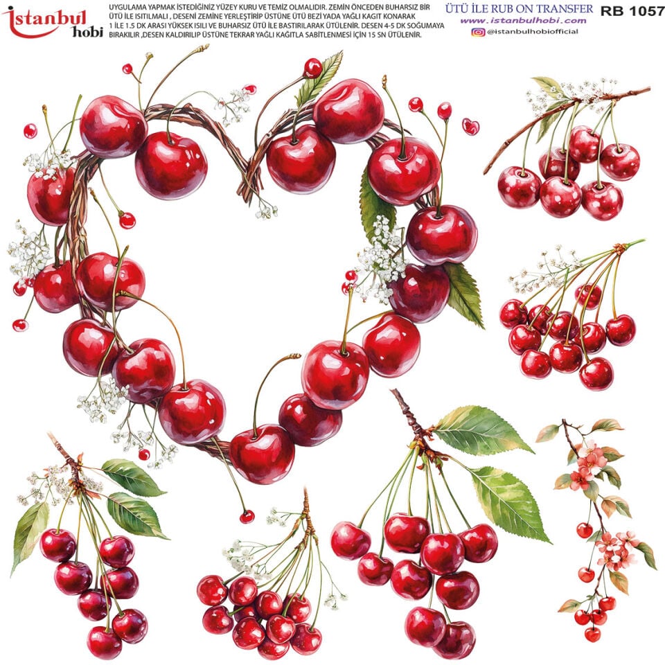 Ütü İle Rub On Transfer 30x30cm RB1057