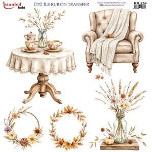 Ütü İle Rub On Transfer 30x30cm RB254