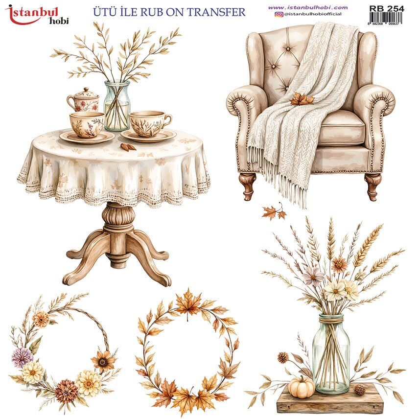 Ütü İle Rub On Transfer 30x30cm RB254