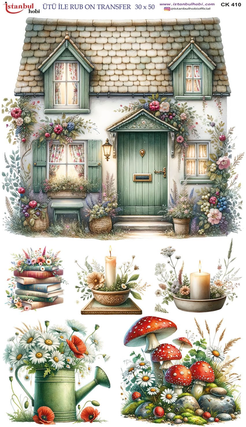 Ütü İle Rub On Transfer 30x50cm CK410