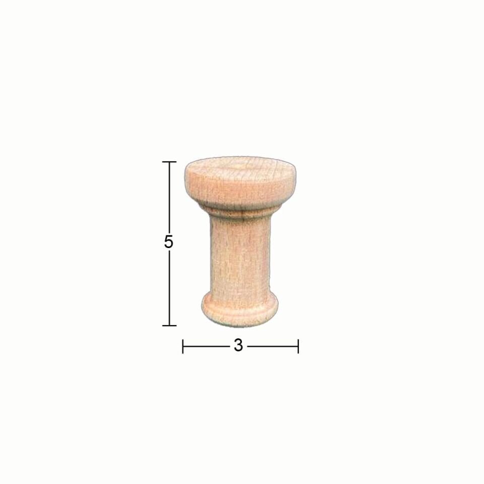 Ahşap Mobilya Ayağı 5cm Gürgen Ağacı FT40