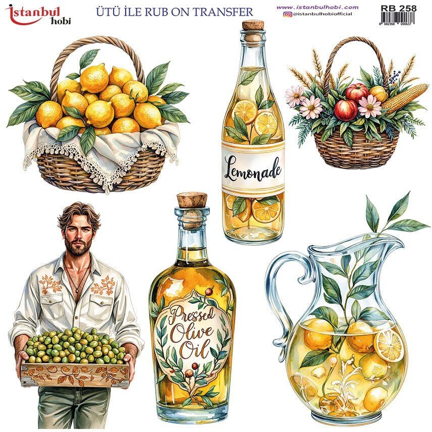 Ütü İle Rub On Transfer 30x30cm RB258