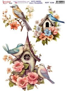 Koyu Zemin Sulu Transfer Kağıdı 25x35cm KST126