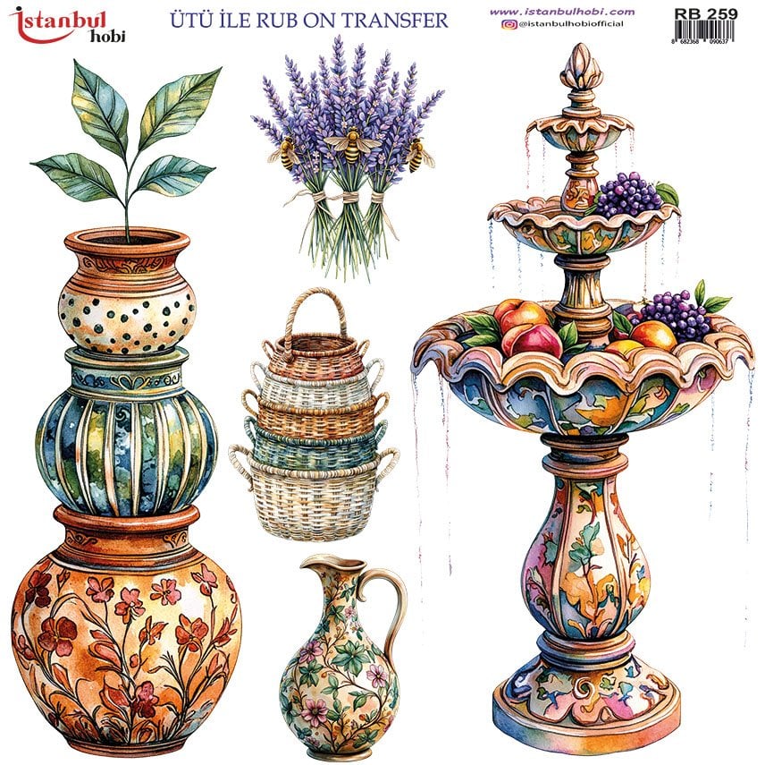 Ütü İle Rub On Transfer 30x30cm RB259