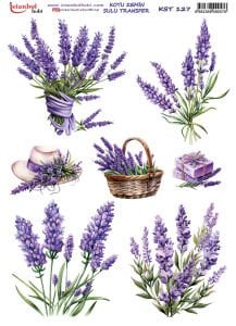 Koyu Zemin Sulu Transfer Kağıdı 25x35cm KST127