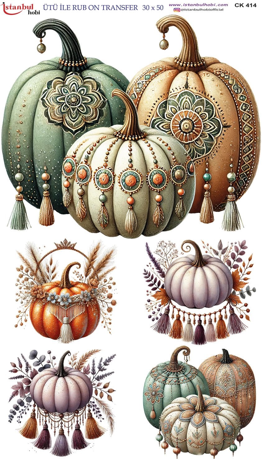 Ütü İle Rub On Transfer 30x50cm CK414