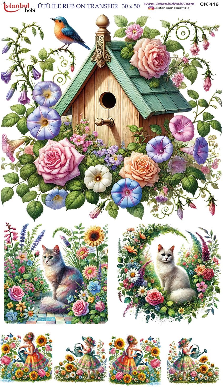 Ütü İle Rub On Transfer 30x50cm CK416
