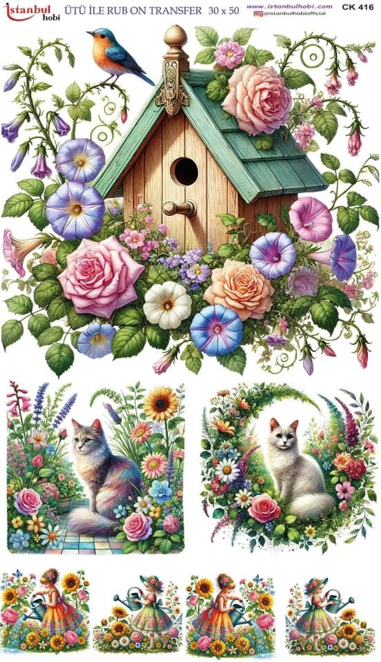 Ütü İle Rub On Transfer 30x50cm CK416