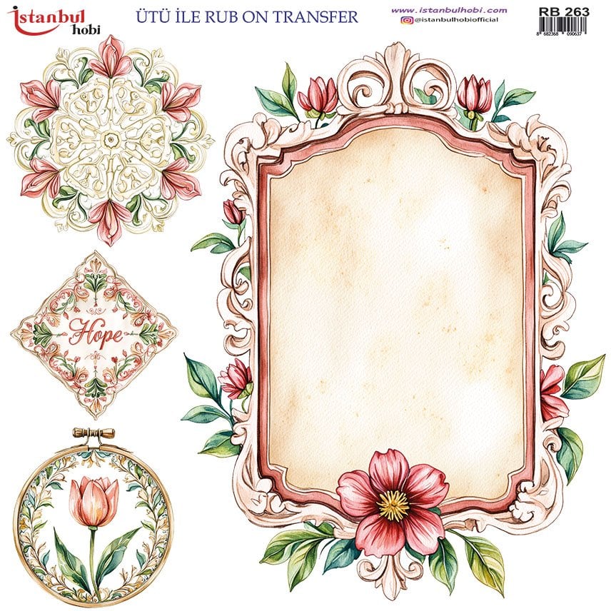 Ütü İle Rub On Transfer 30x30cm RB263