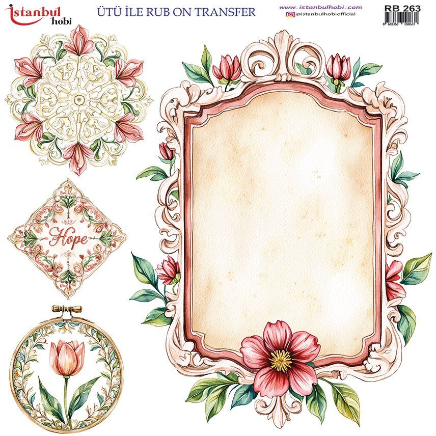 Ütü İle Rub On Transfer 30x30cm RB263