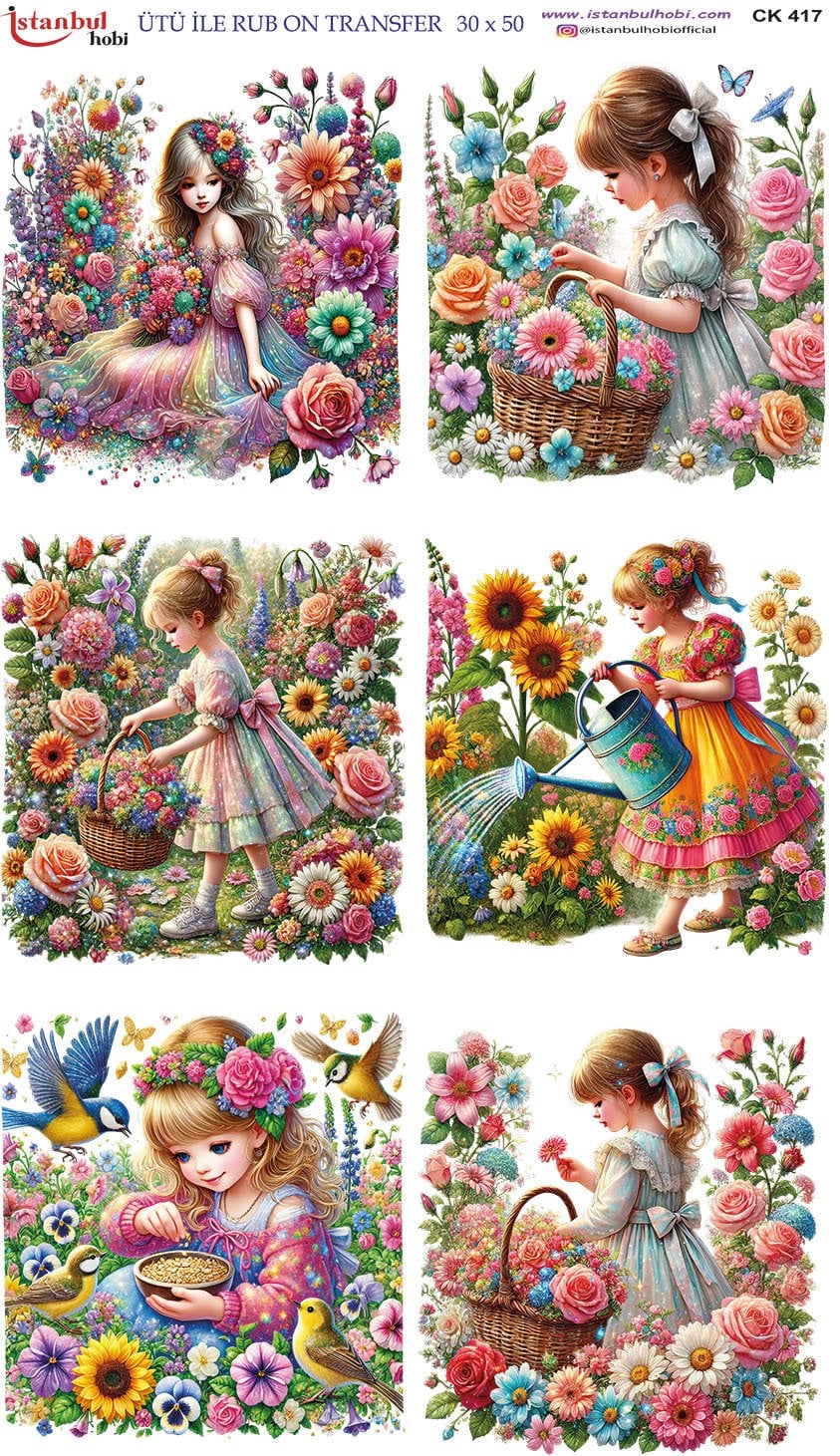 Ütü İle Rub On Transfer 30x50cm CK417