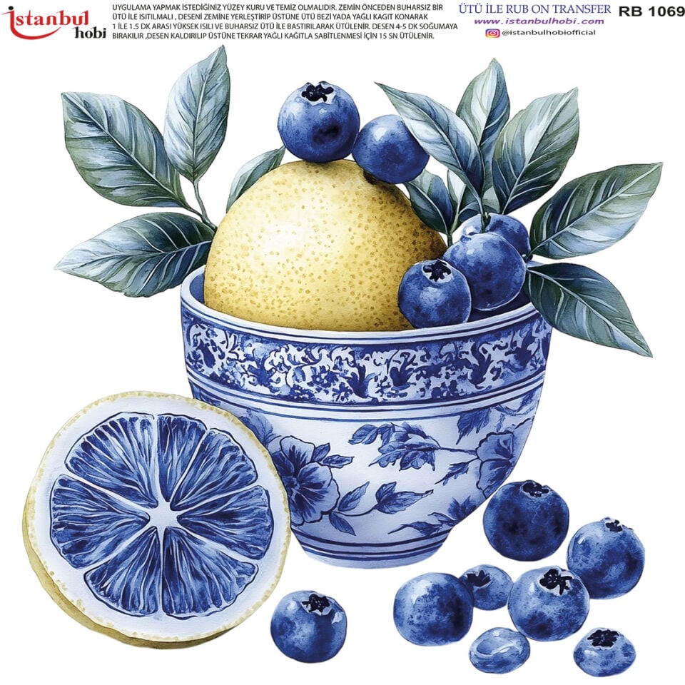 Ütü İle Rub On Transfer 30x30cm RB1069