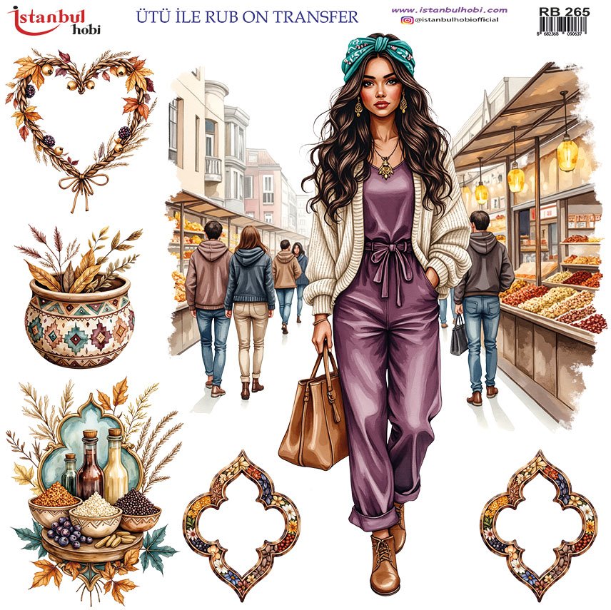 Ütü İle Rub On Transfer 30x30cm RB265